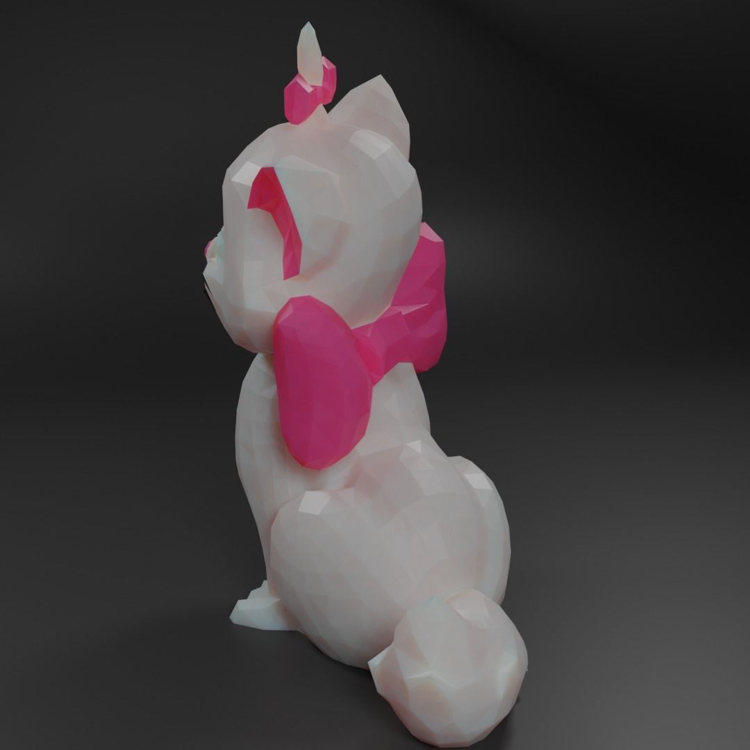 Mari Aristocats Low Poly 3D model Low-poly 3D model_5