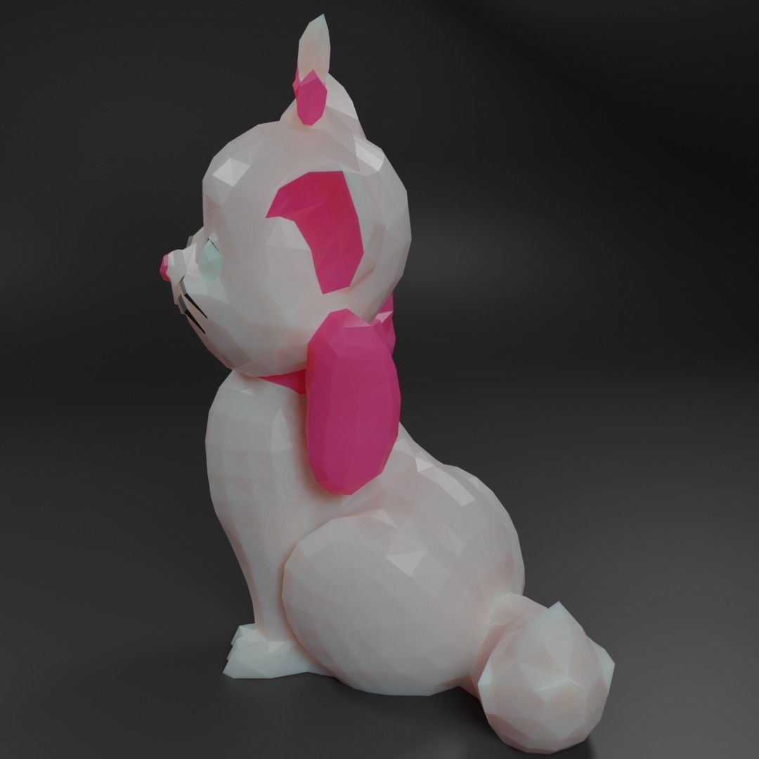 Mari Aristocats Low Poly 3D model Low-poly 3D model_4