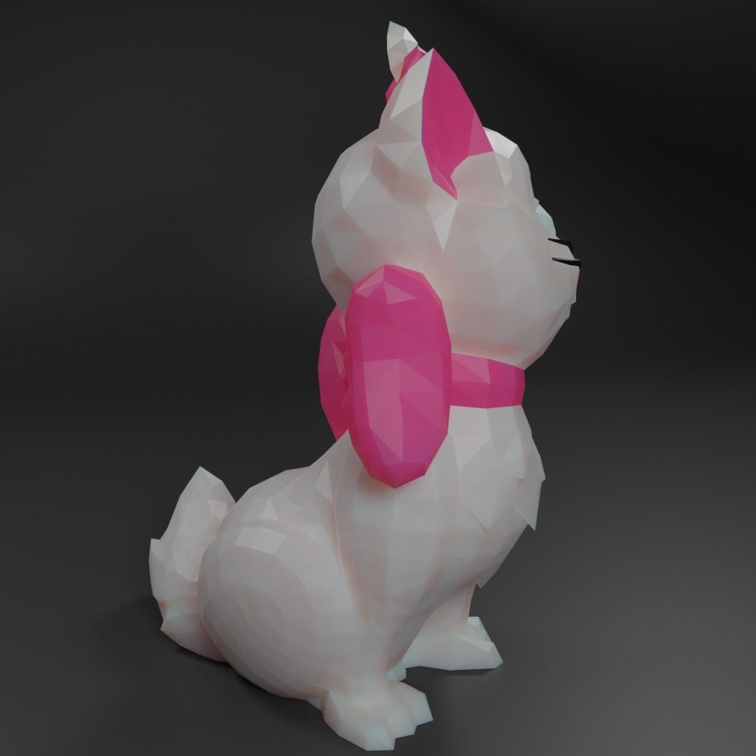 Mari Aristocats Low Poly 3D model Low-poly 3D model_10