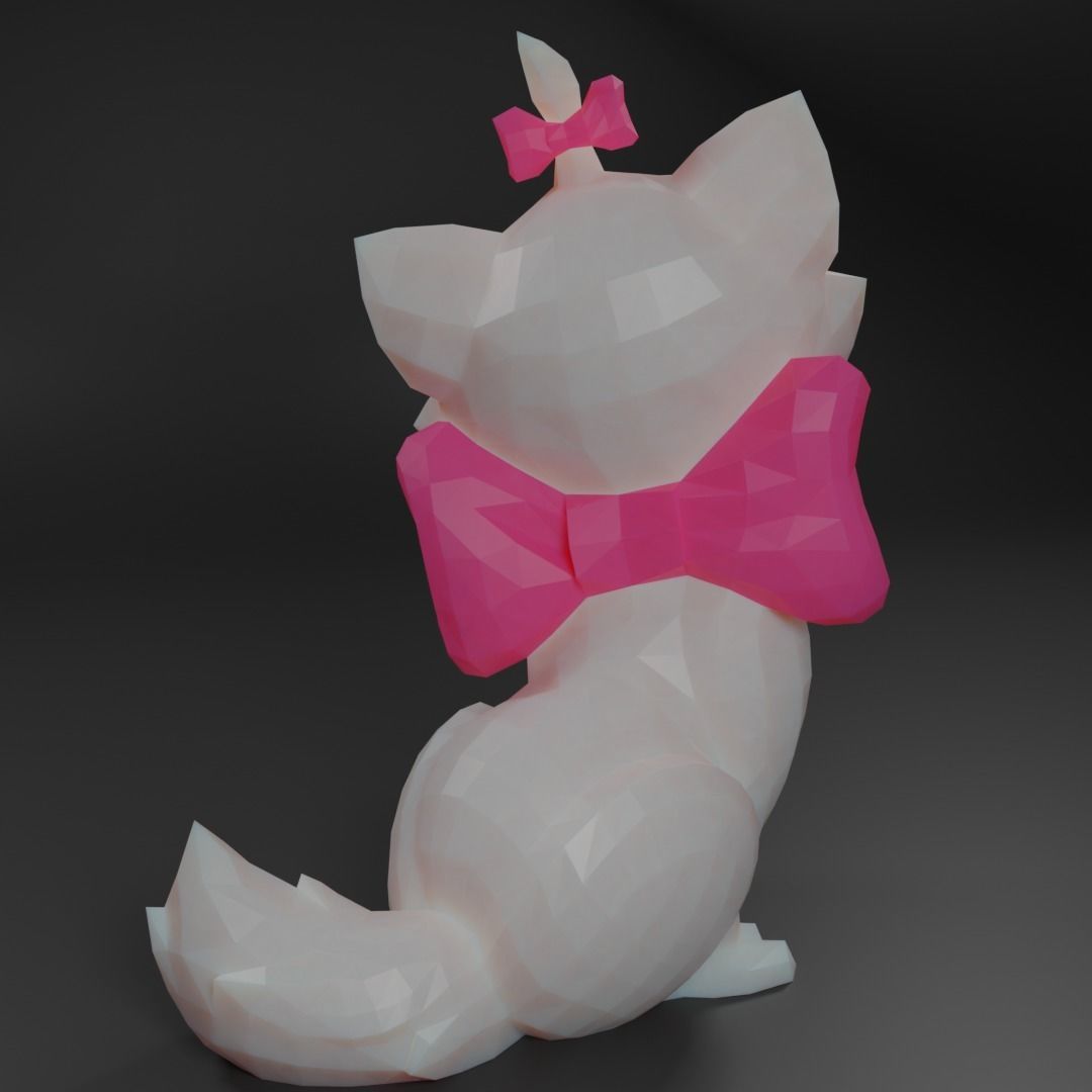 Mari Aristocats Low Poly 3D model Low-poly 3D model_8