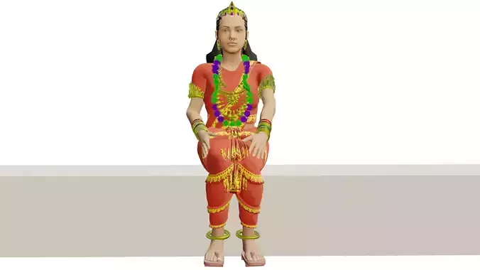 Devi sitting 