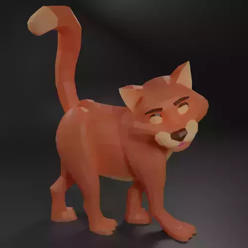 Thomas Aristocats Low Poly 3D model