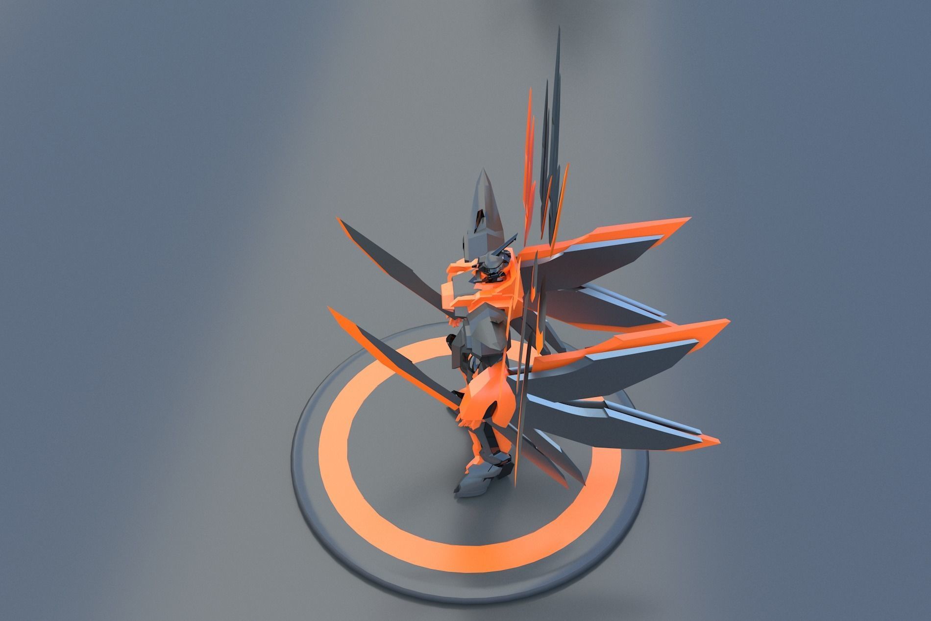 Mech Robot Cyborg EvolutIon stage FIVE 3D model_12