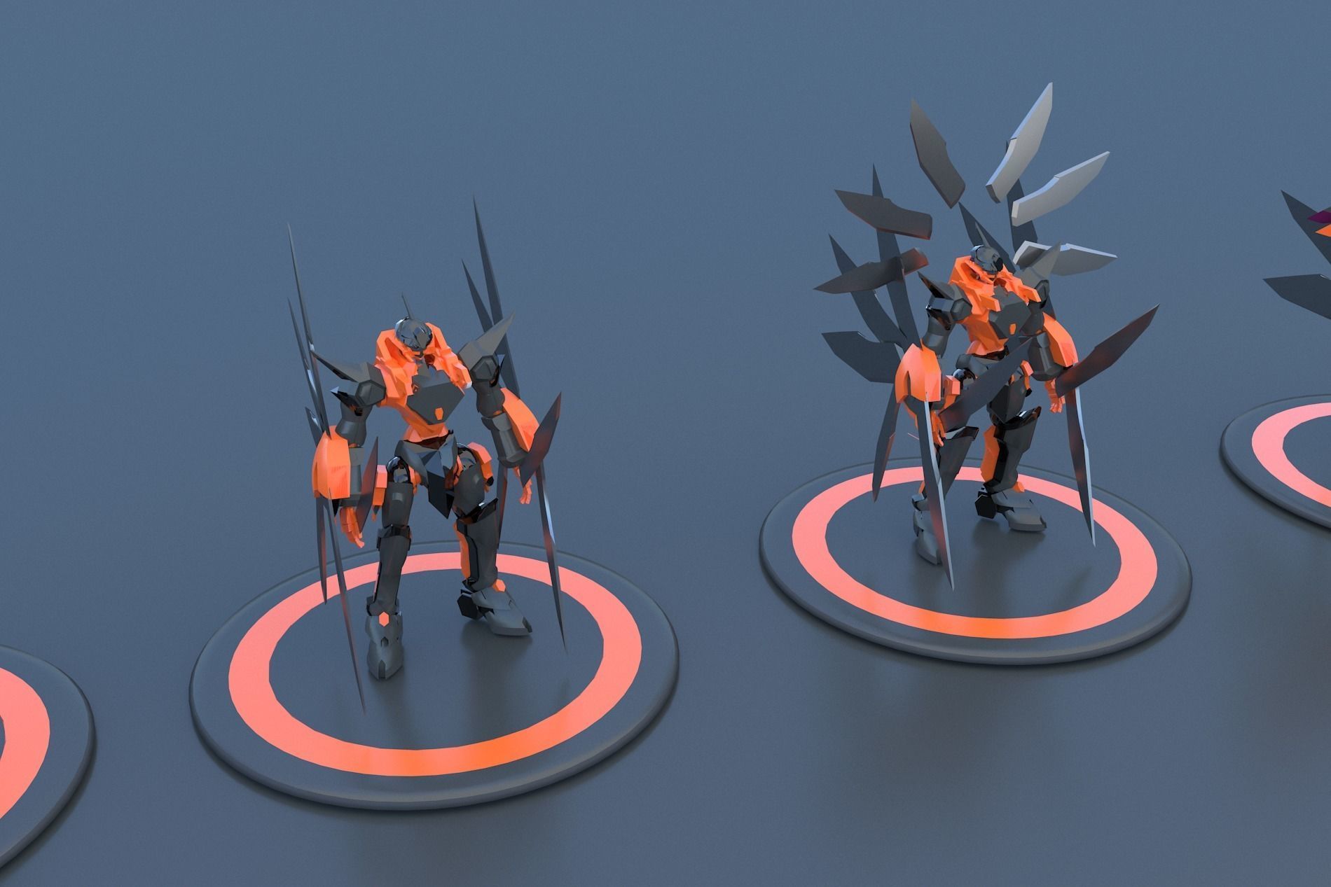 Mech Robot Cyborg EvolutIon stage FIVE 3D model_16