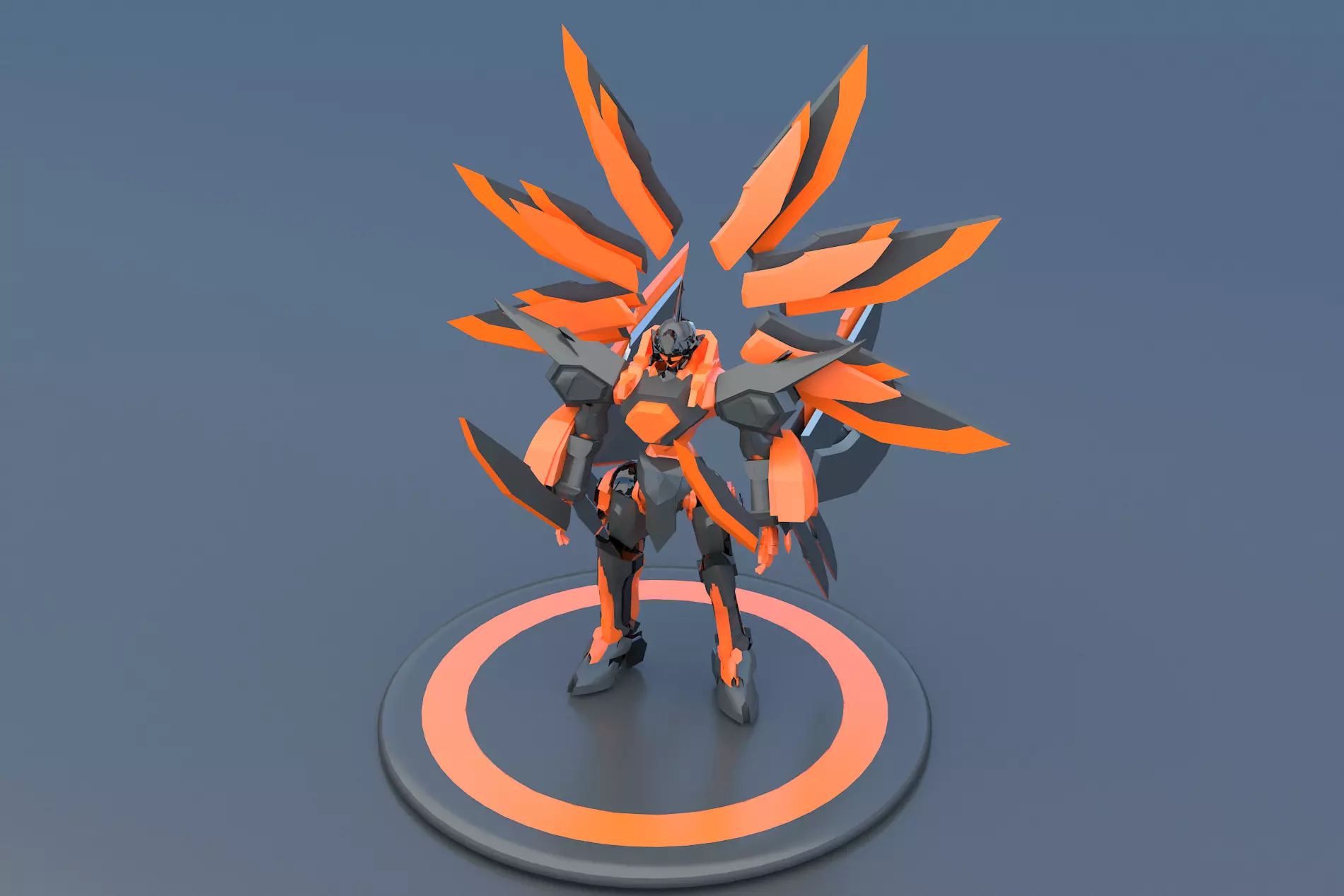 Mech Robot Cyborg EvolutIon stage FIVE 3D model_0