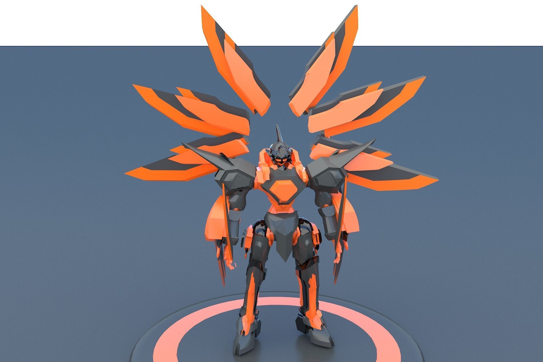 Mech Robot Cyborg EvolutIon stage FIVE 3D model_14