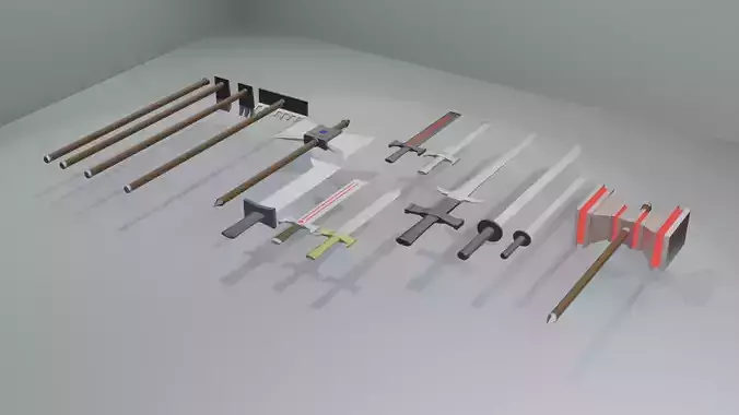 Low Poly Swords Asset Pack