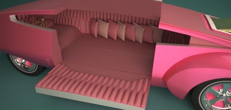 Panthermobile from pink panther 3D model_15