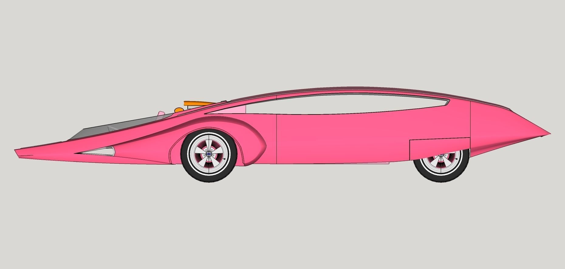 Panthermobile from pink panther 3D model_30