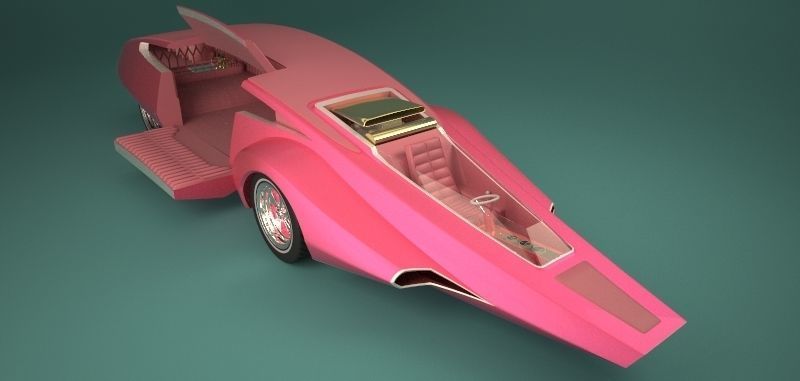 Panthermobile from pink panther 3D model_12