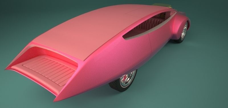 Panthermobile from pink panther 3D model_8