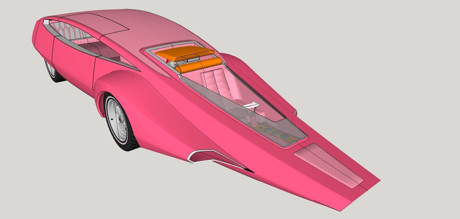 Panthermobile from pink panther 3D model_19