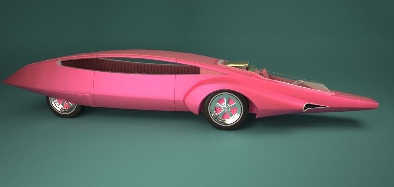 Panthermobile from pink panther 3D model_9
