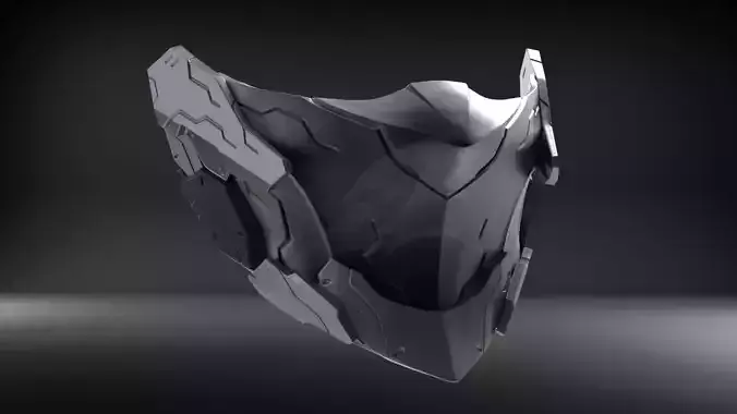 Cyborg Mask V2 STL for 3D print model