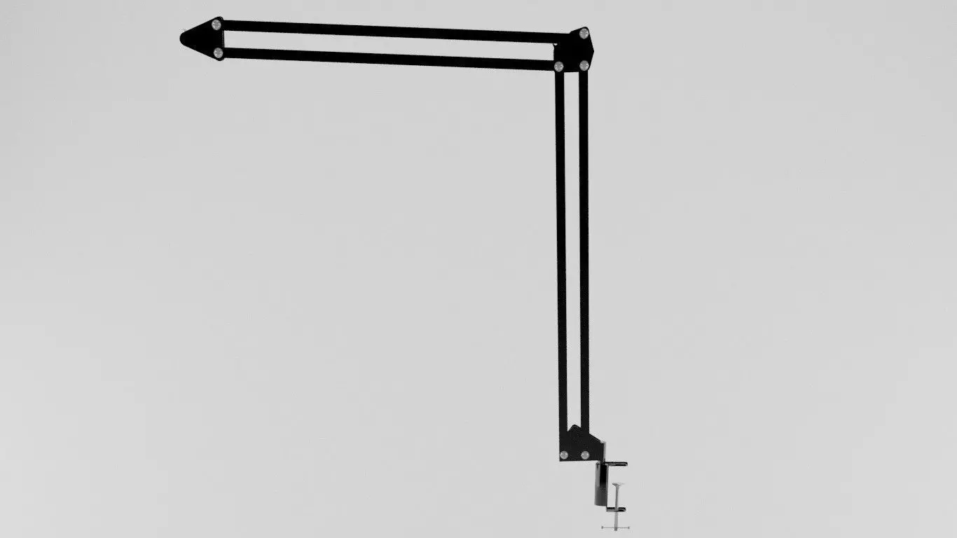 Microphone tripod Free 3D model_0