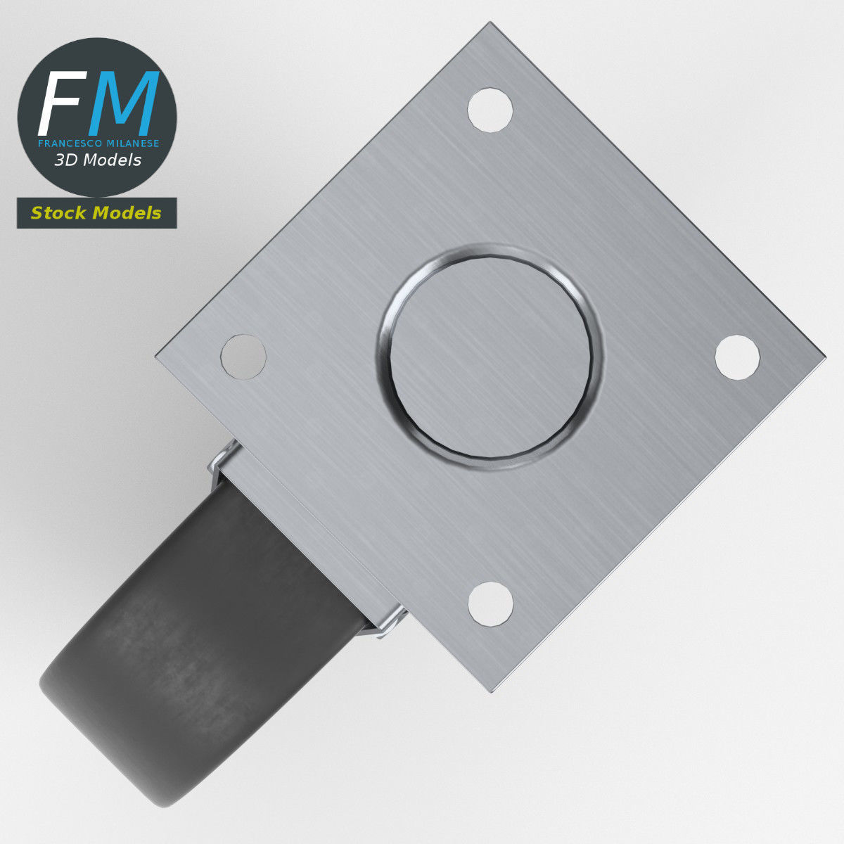 Trolley wheel 1 3D model_6