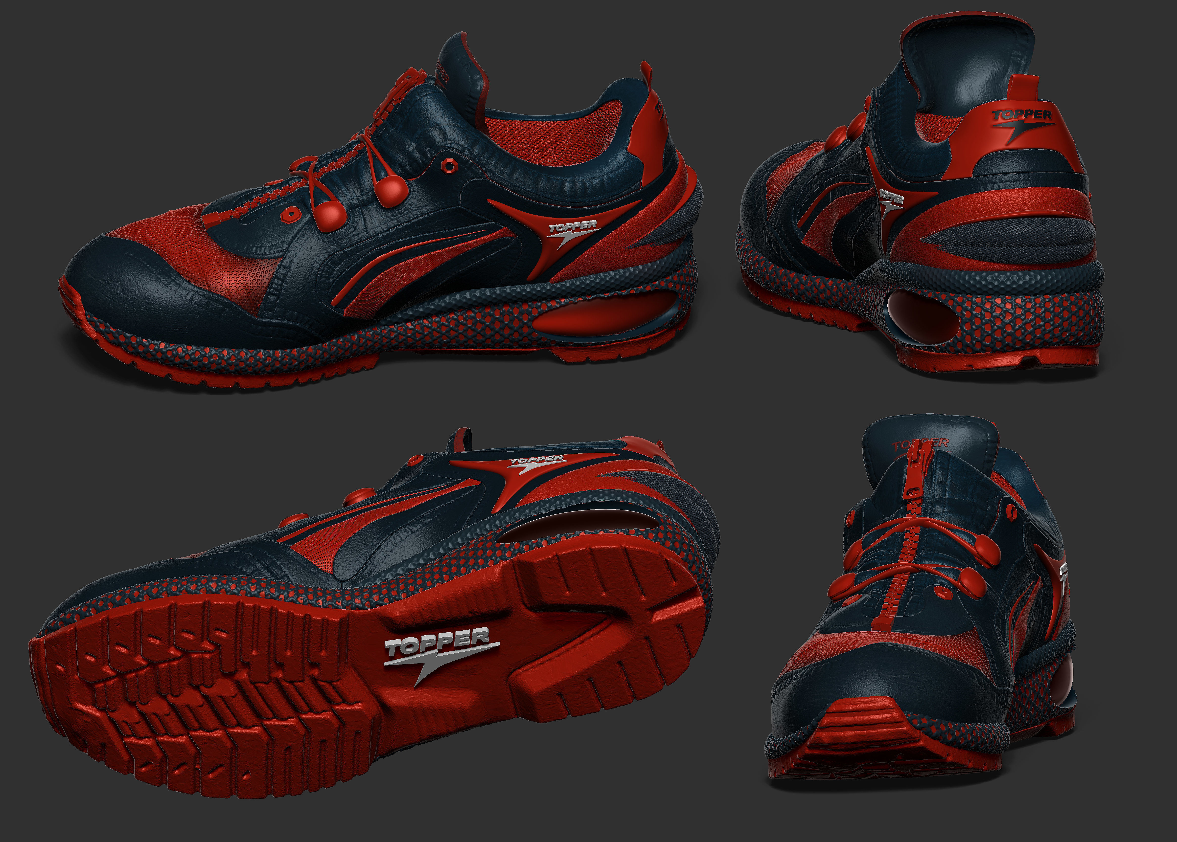 excellent quality shoe 3D model_11
