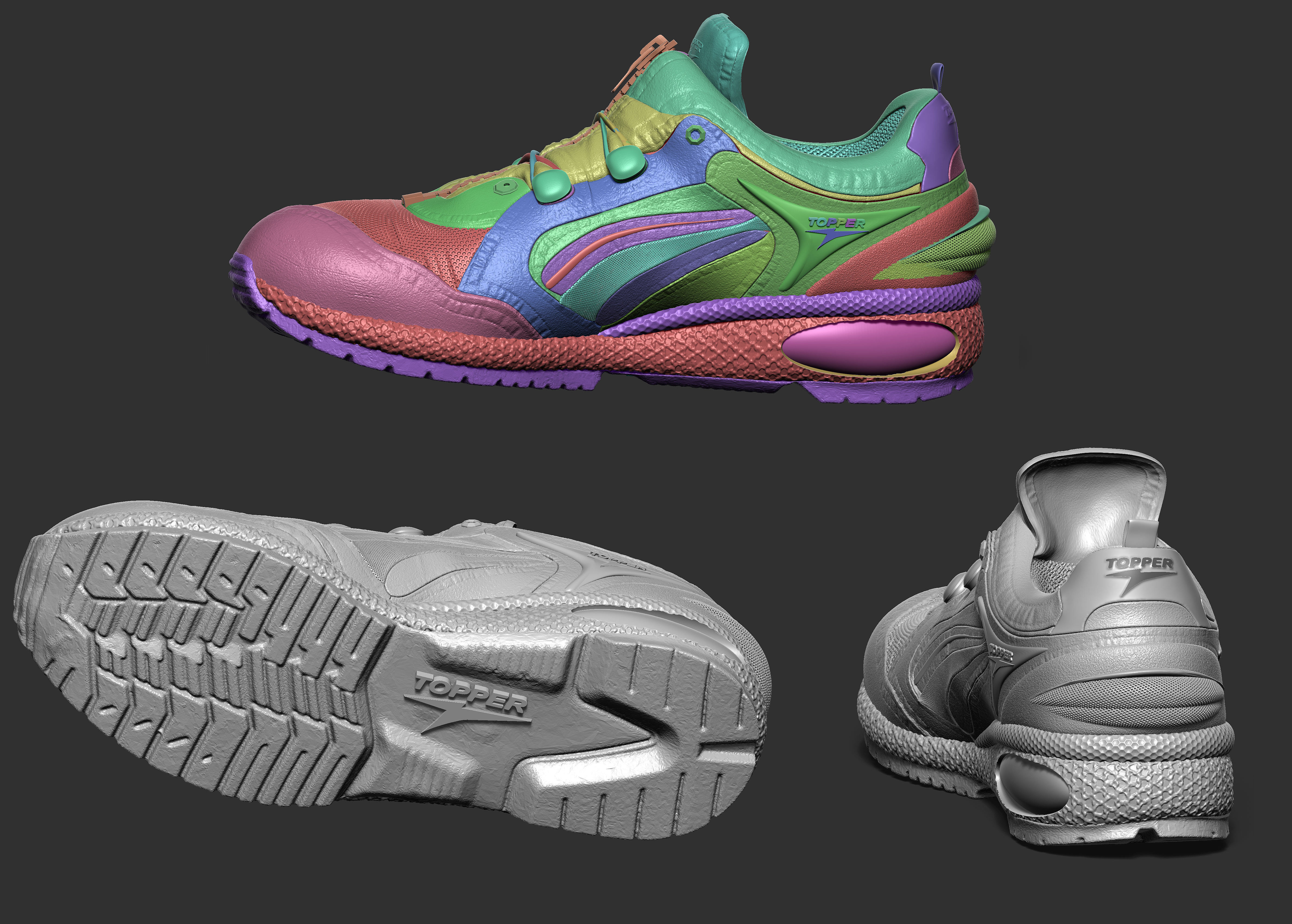 excellent quality shoe 3D model_7