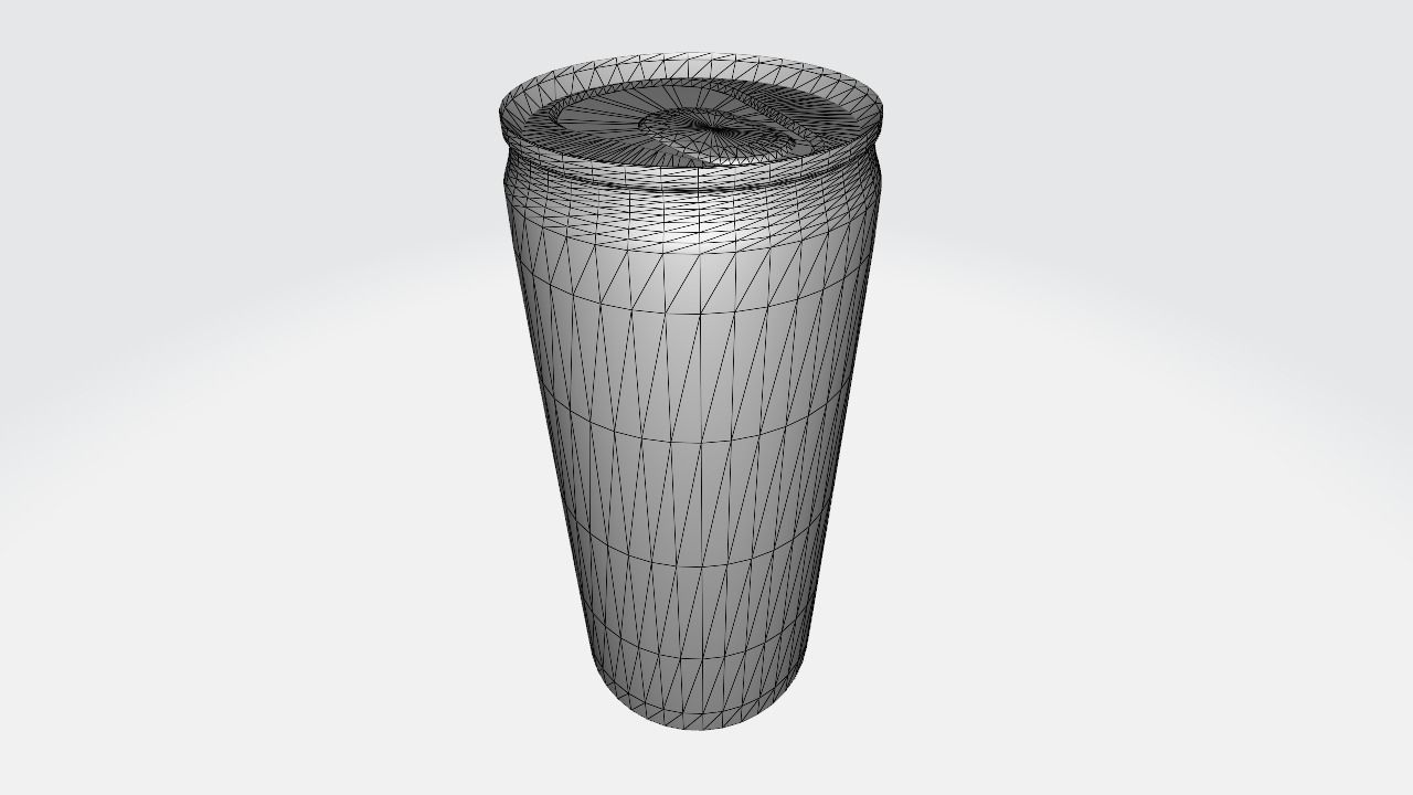 Coca Cola Low-poly 3D model_4