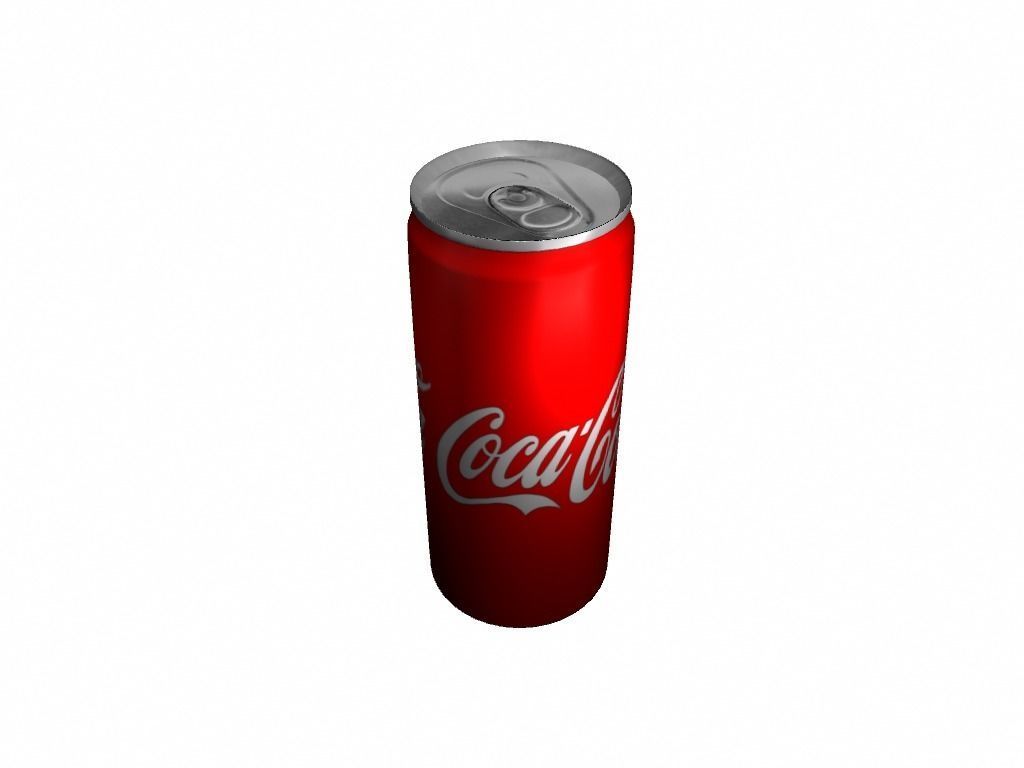 Coca Cola Low-poly 3D model_1