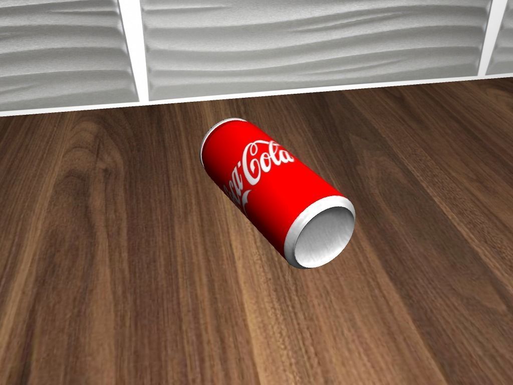 Coca Cola Low-poly 3D model_6