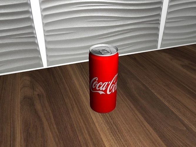 Coca Cola Low-poly 3D model