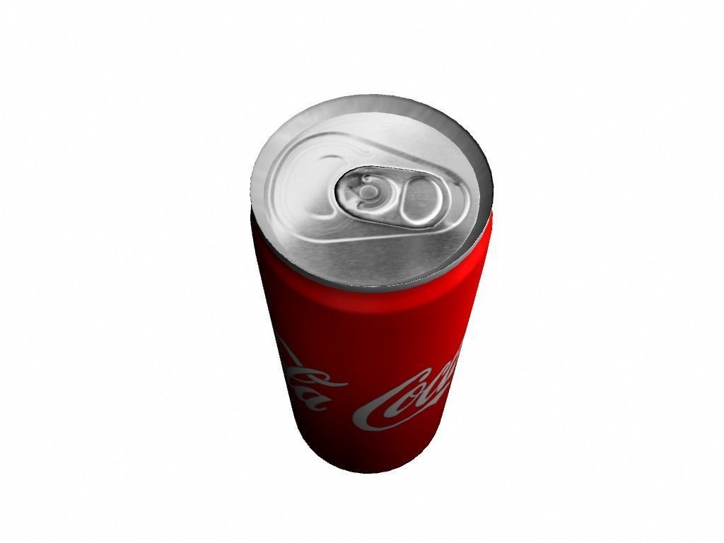 Coca Cola Low-poly 3D model_2