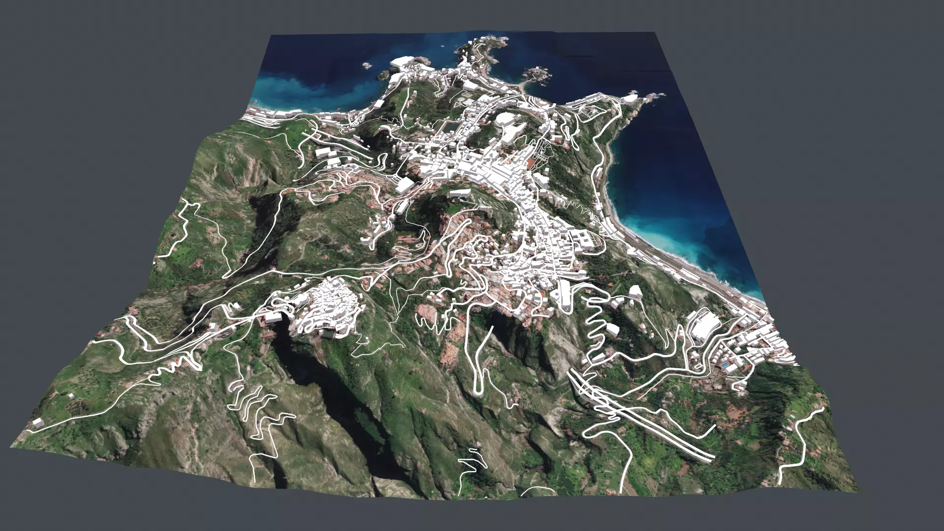 Cityscape Taormina Italy 3D model