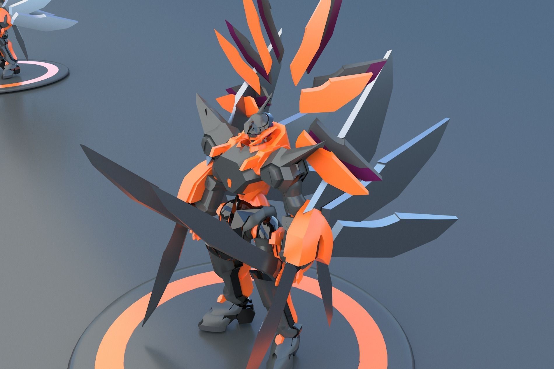 Mech Robot Cyborg EvolutIon stage FOUR 3D model_2