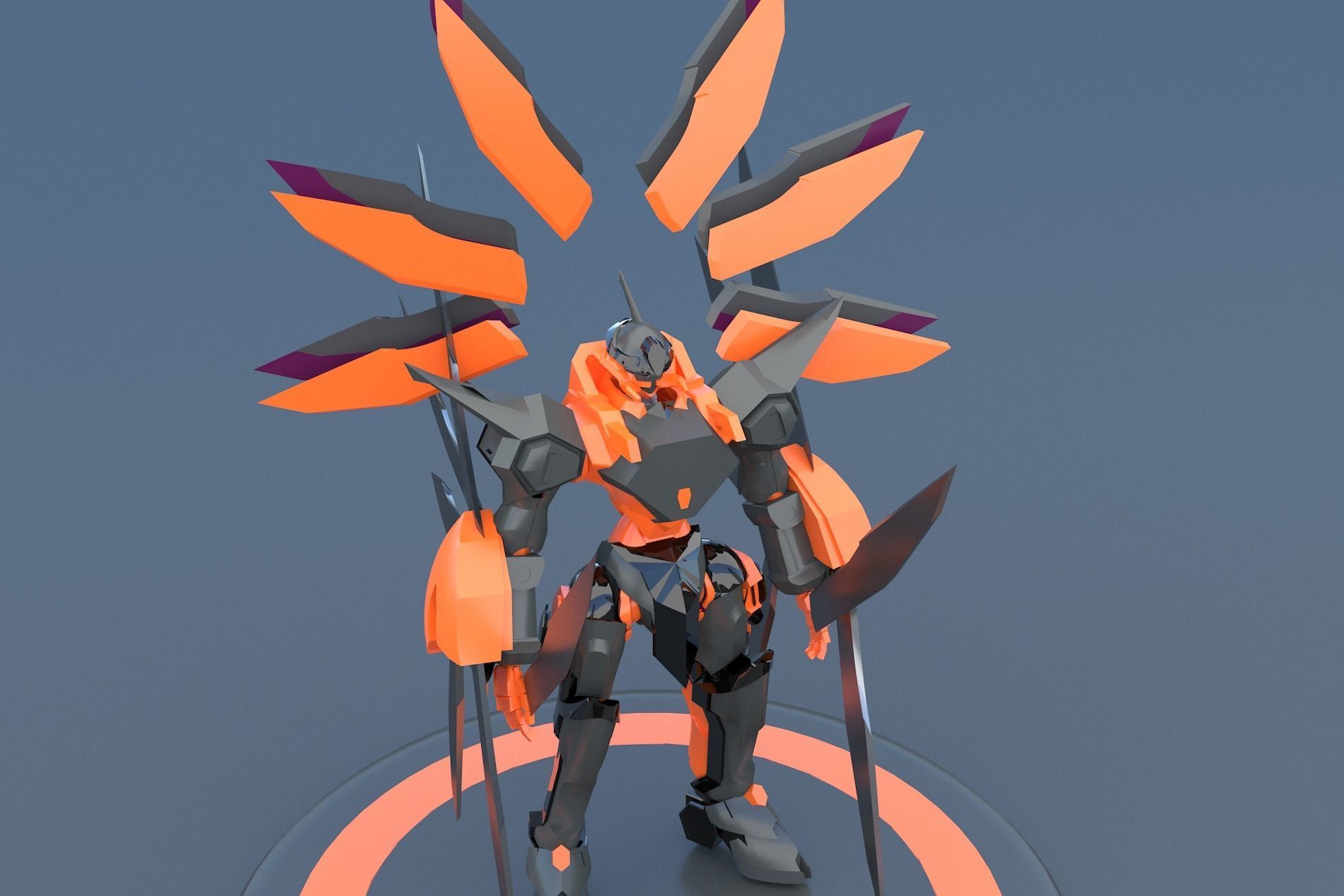 Mech Robot Cyborg EvolutIon stage FOUR 3D model_3