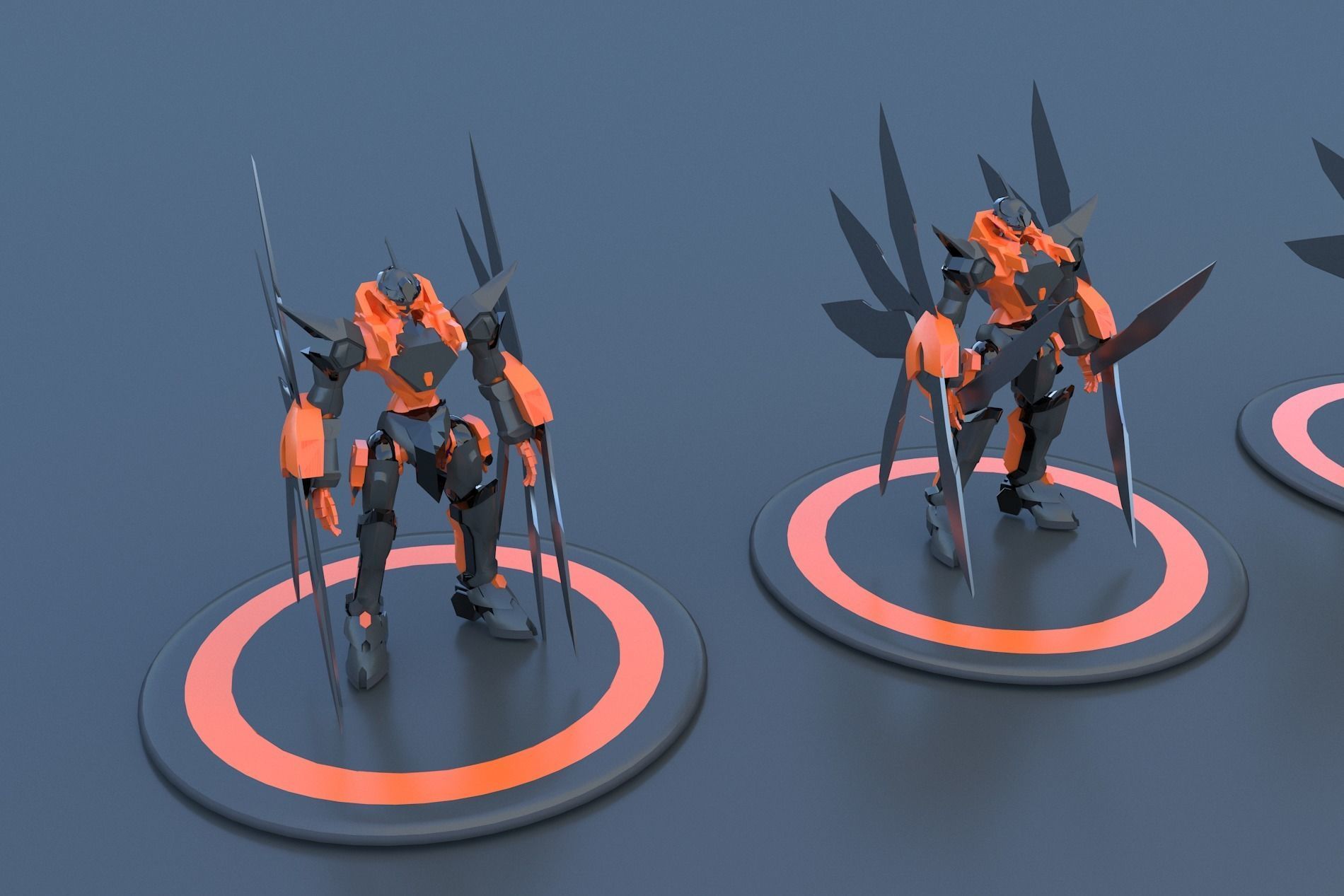 Mech Robot Cyborg EvolutIon stage FOUR 3D model_12