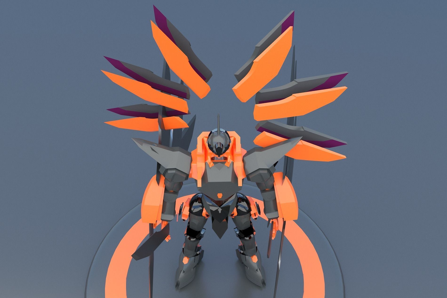 Mech Robot Cyborg EvolutIon stage FOUR 3D model_1