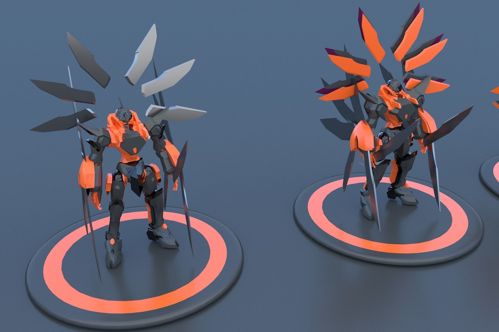 Mech Robot Cyborg EvolutIon stage FOUR 3D model_13