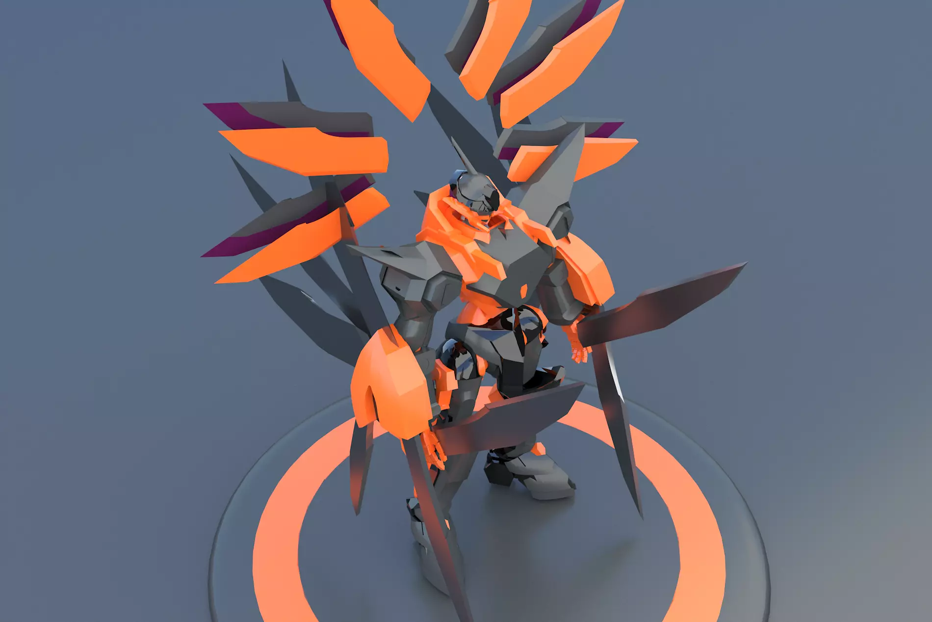 Mech Robot Cyborg EvolutIon stage FOUR 3D model_0