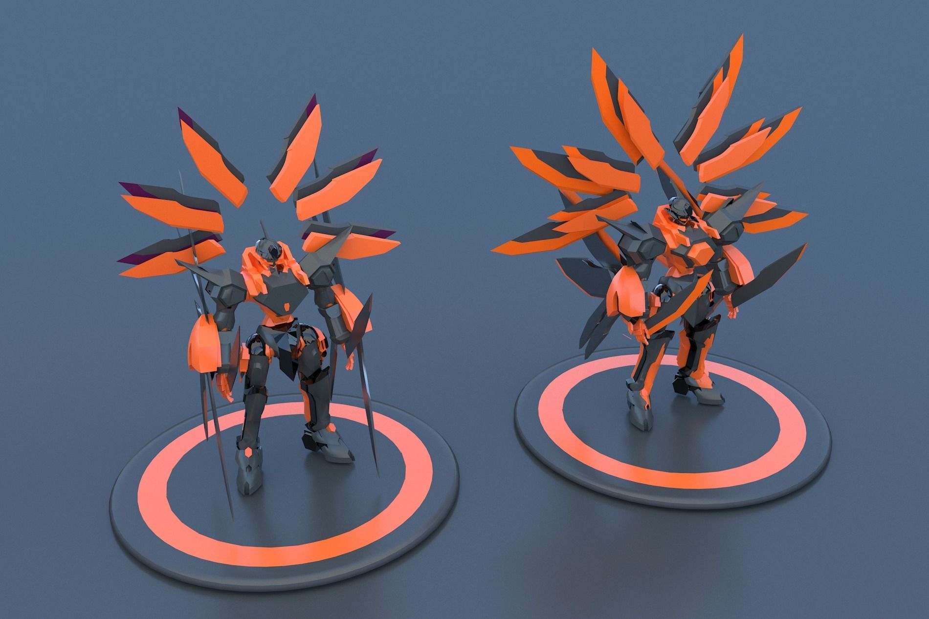 Mech Robot Cyborg EvolutIon stage FOUR 3D model_4