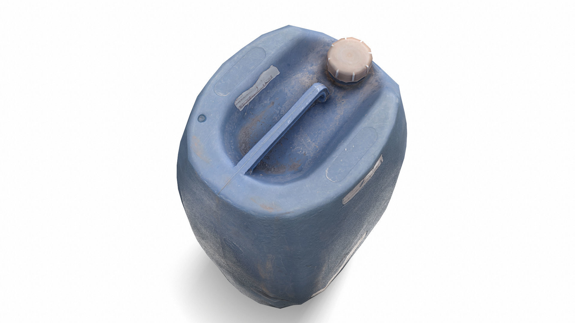 Technical bottle Low-poly 3D model_6