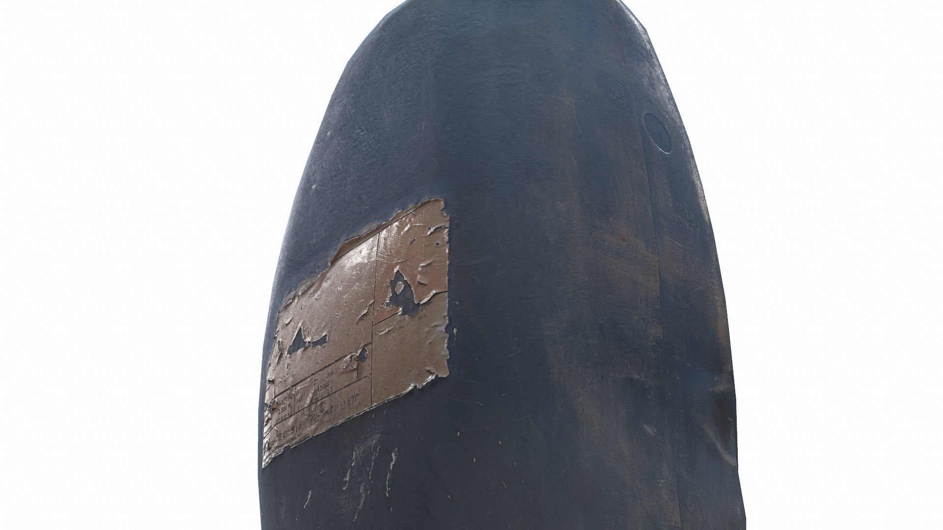 Technical bottle Low-poly 3D model_5