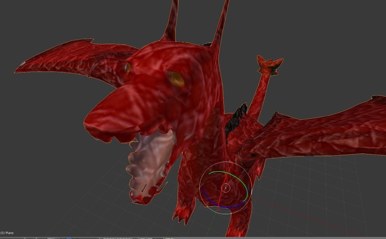 Dragon Low-poly 3D model_1