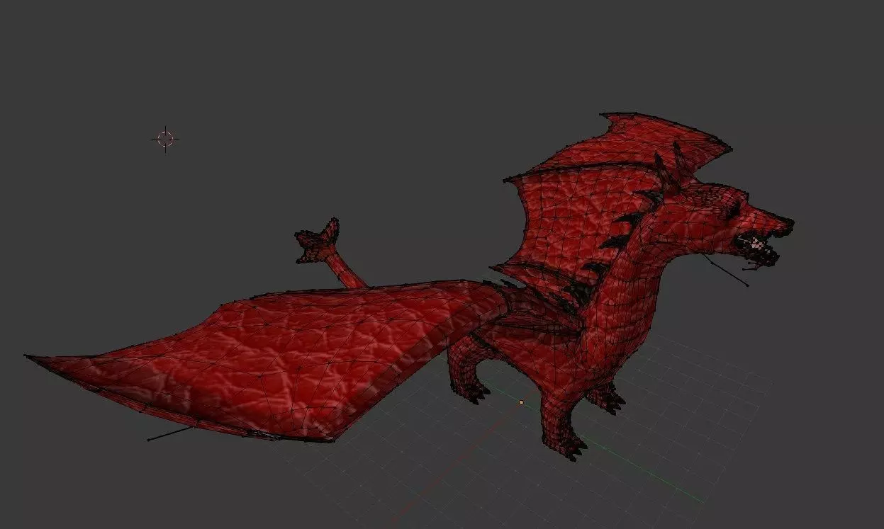 Dragon Low-poly 3D model_0