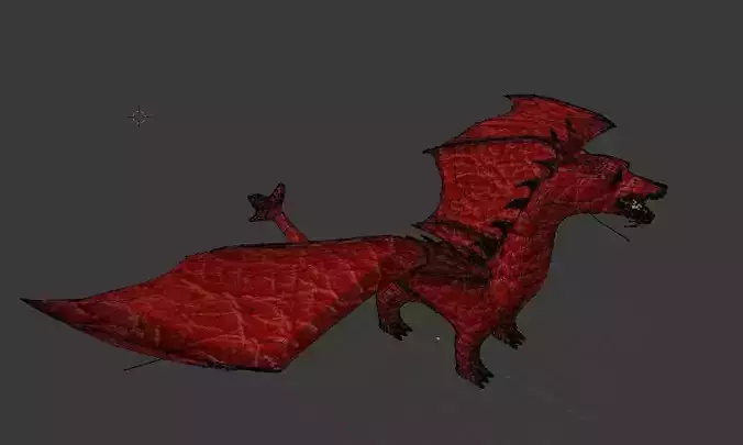 Dragon Low-poly 3D model