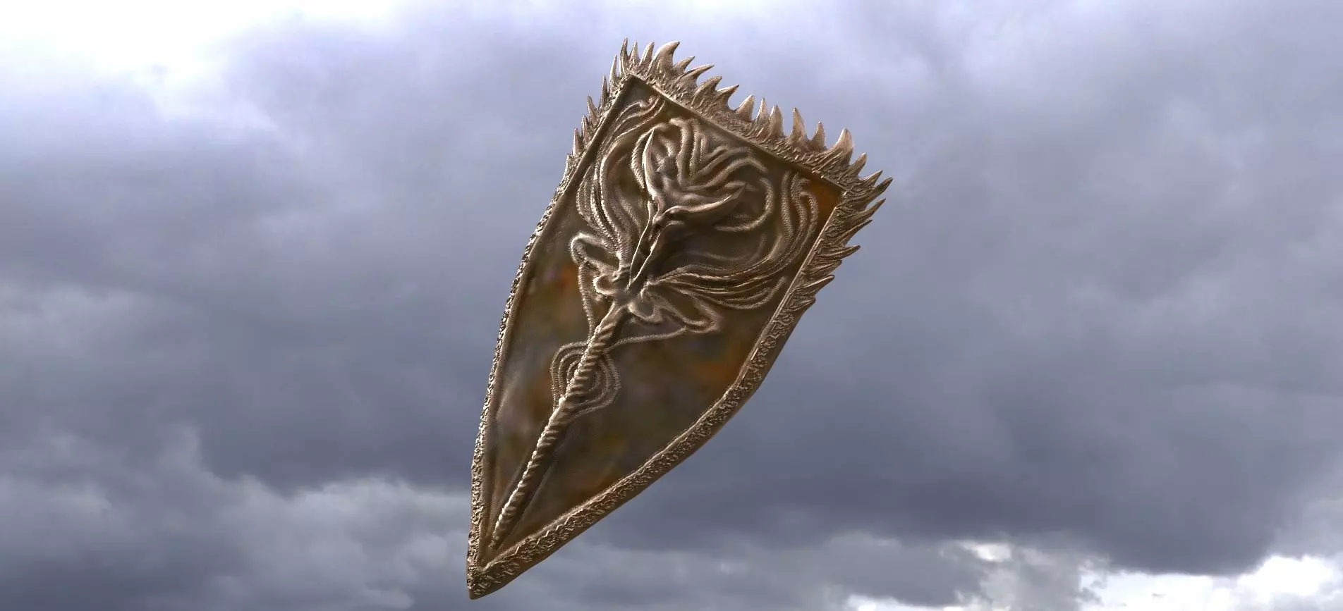 Angel Shield 3D model_0