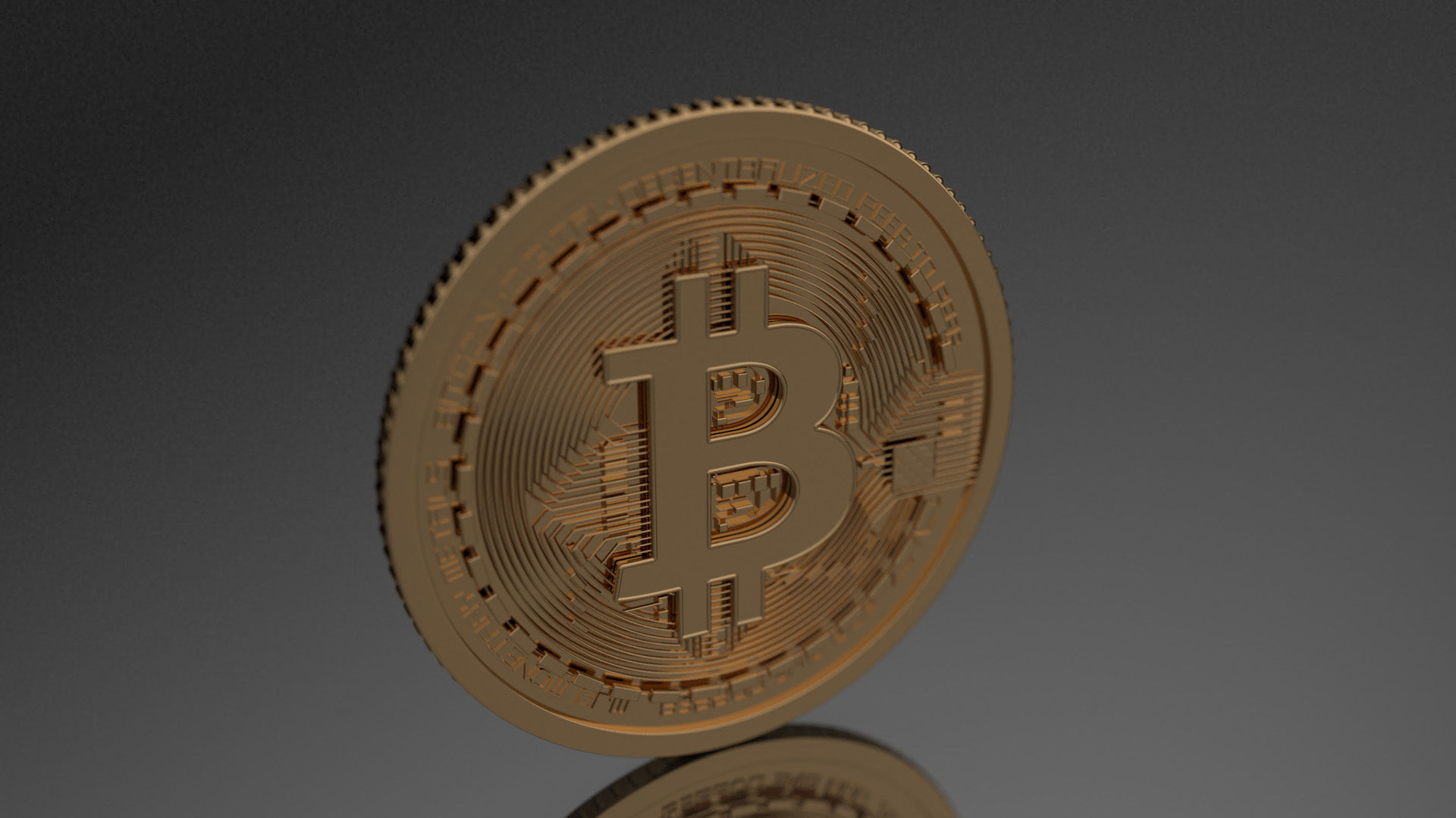 Bitcoin - High Poly Model coin 3D model_1