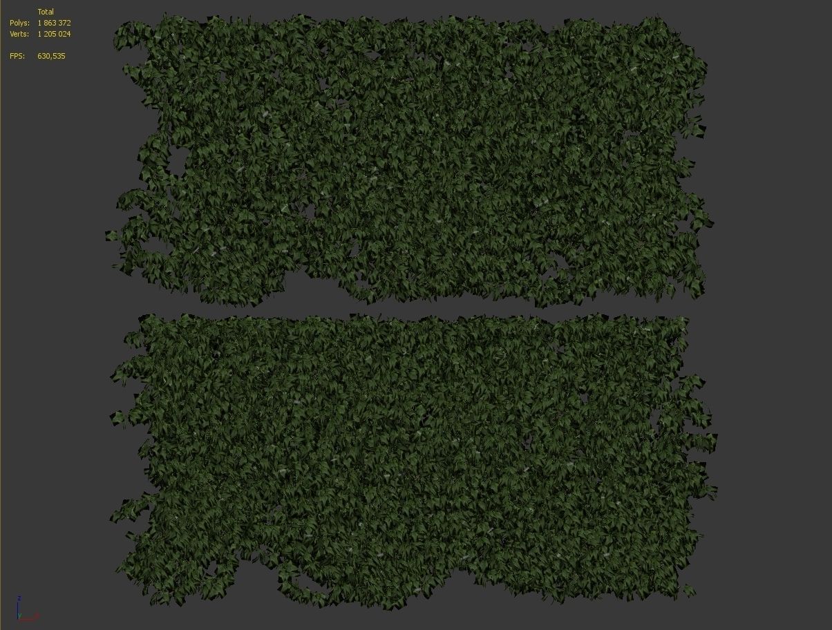 Ivy walls 2 models v2 3D model_5