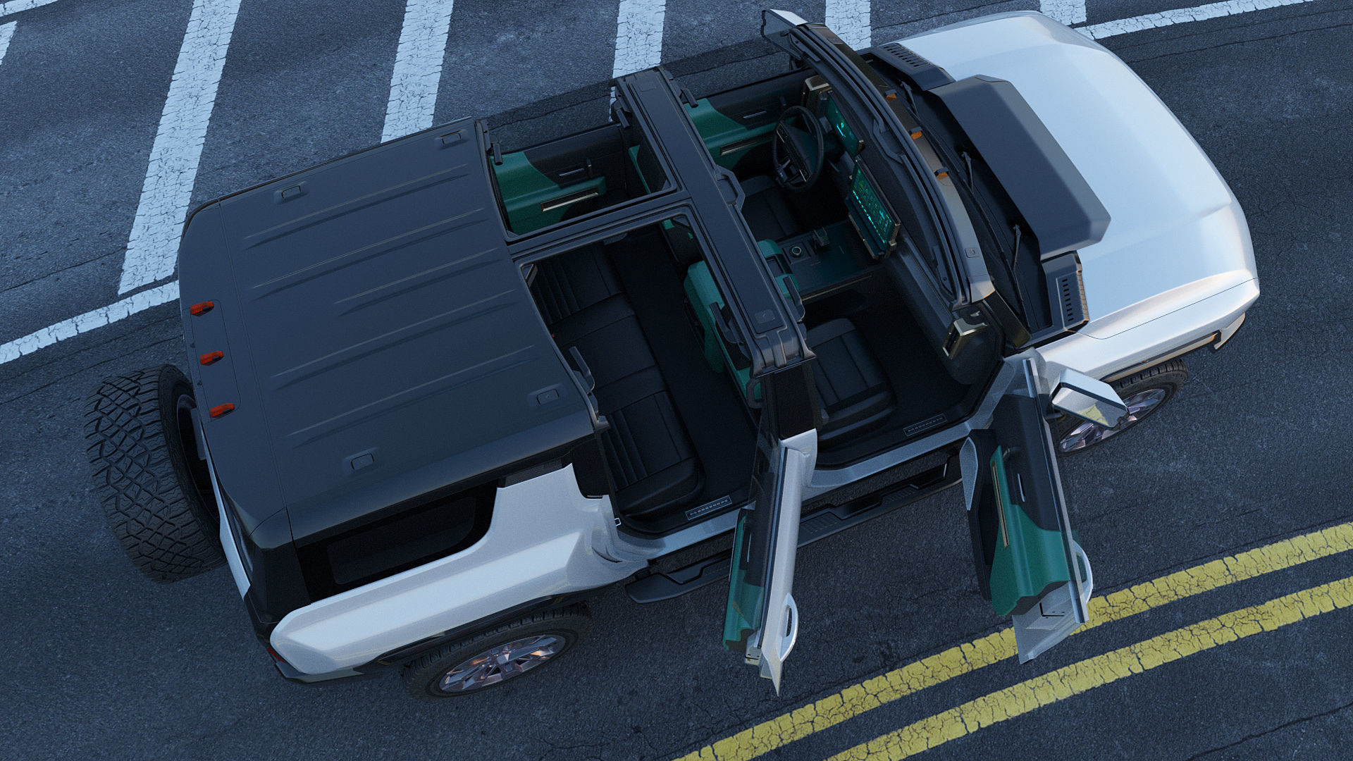 Hummer SUV EV 2024 3D model_22