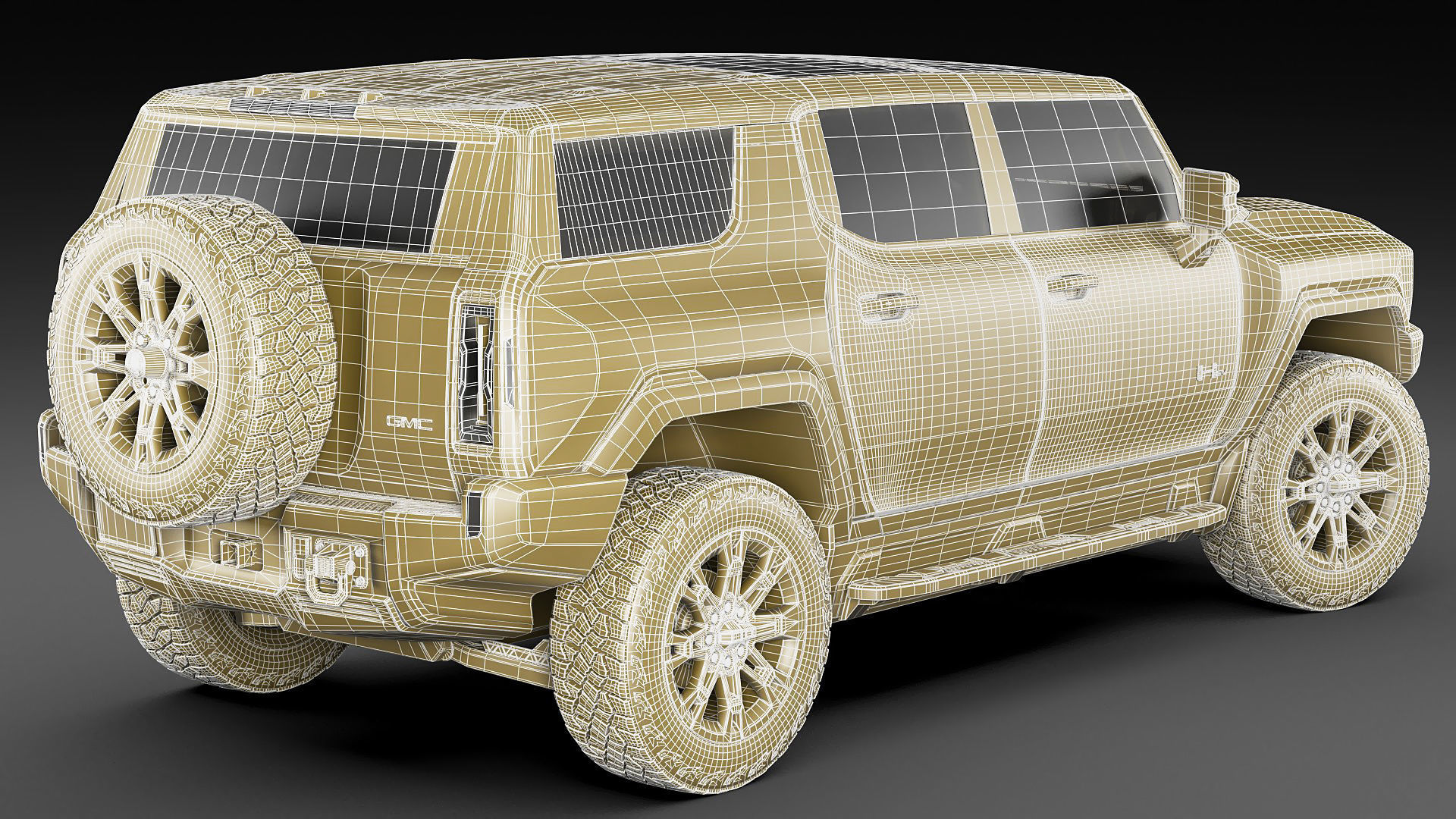 Hummer SUV EV 2024 3D model_30