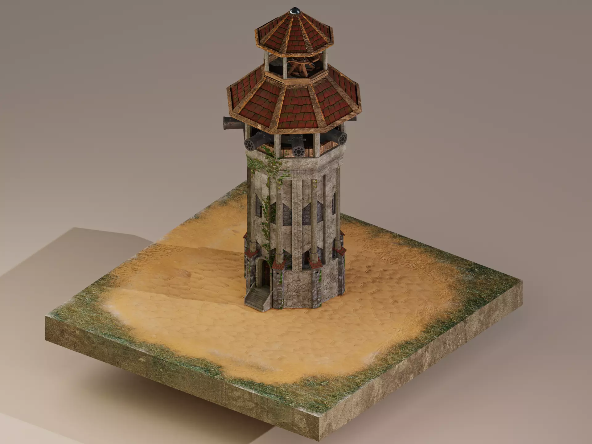 Archer Tower Level 20 3D model
