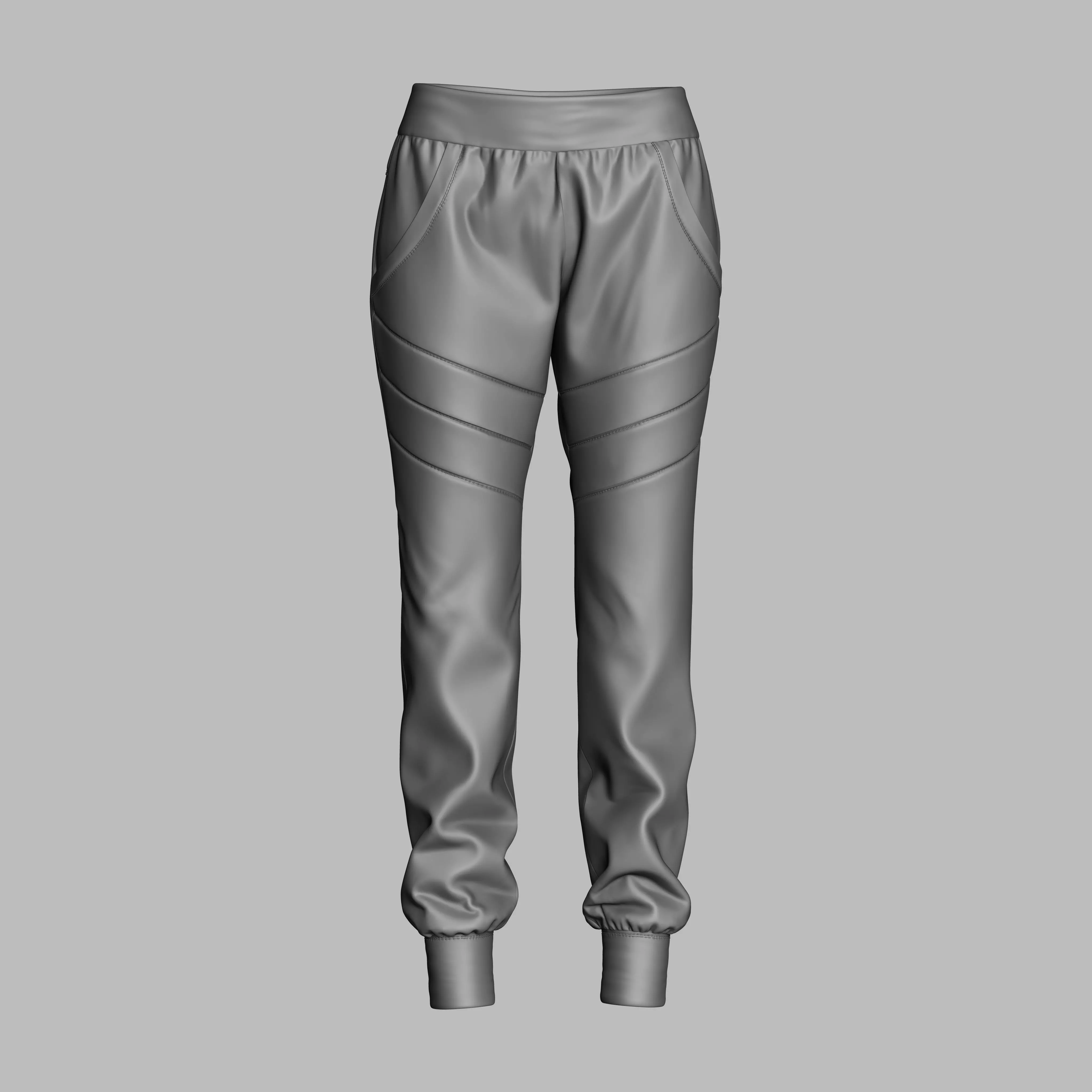 Female Jogger Pant Free 3D model
