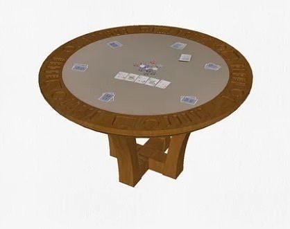 Urban Reversible Poker Table by Jack Game Room 3D model