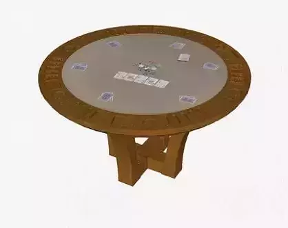 Urban Reversible Poker Table by Jack Game Room 3D model