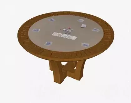 Urban Reversible Poker Table by Jack Game Room 3D model_0